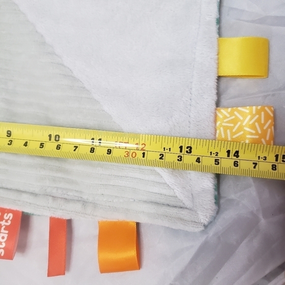 Bright Starts Cuddle‘nTags Elephant Taggie  Lovie Lovey Baby Comfort Blanket EUC - Picture 16 of 16